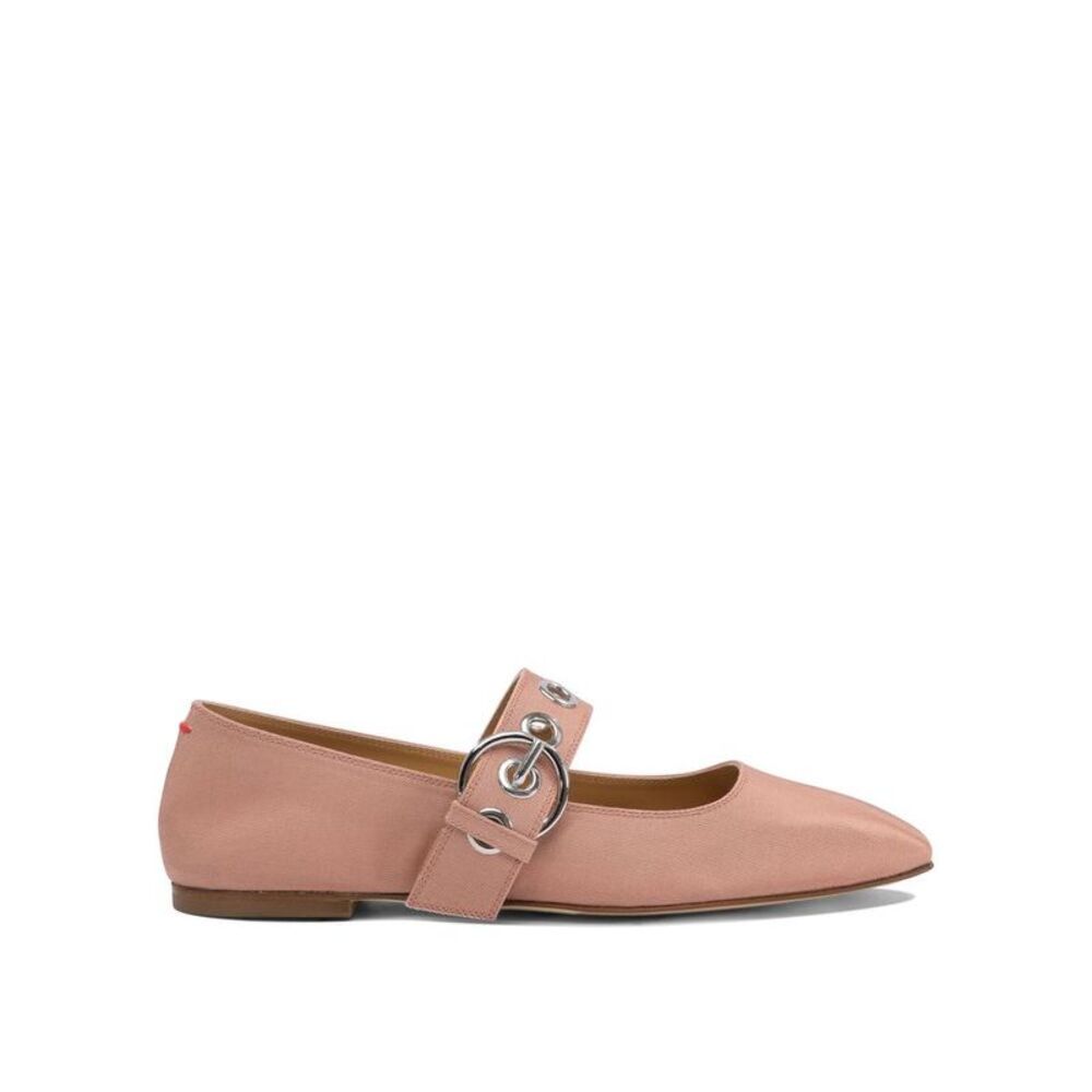 AEYDE Mary Jane Ballet Flats with Eyelet Detail Women PINK Ballerinas